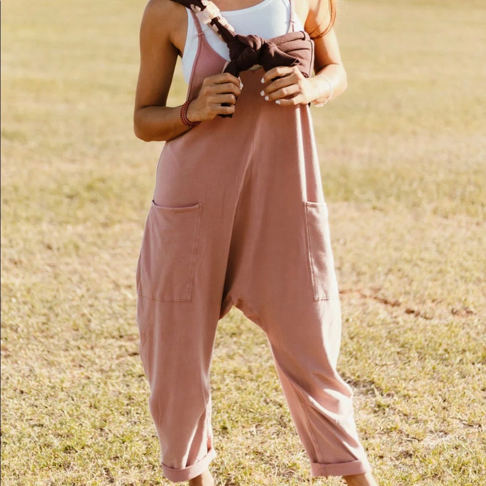 Free People Hotshot Onesie (Mauve Merlot)